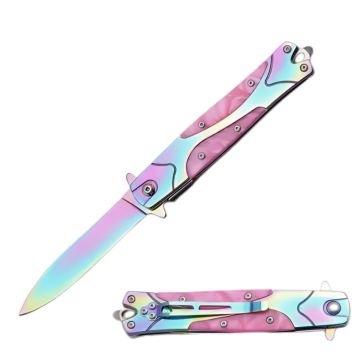 Snake Eye Tactical Stiletto Spring Assist Knife SE-1112PK